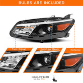 VehicleAid Headlights For 2016-2018 Chevy Malibu